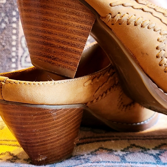 1990's Coldwater Creek Leather Mule Slides Size 8.5 - Picture 8 of 16